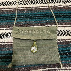 Handcrafted Green Crossbody Bag